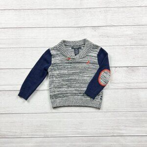 Nautica Toddler Boys Sweater Knit Pullover Elbow Patch 24 Months